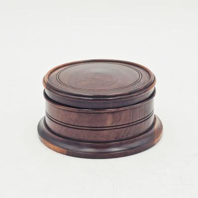 Treen Round Box early 20th century England