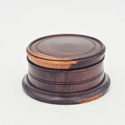Treen Round Box early 20th century England