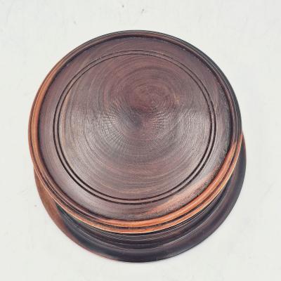 Treen Round Box early 20th century England