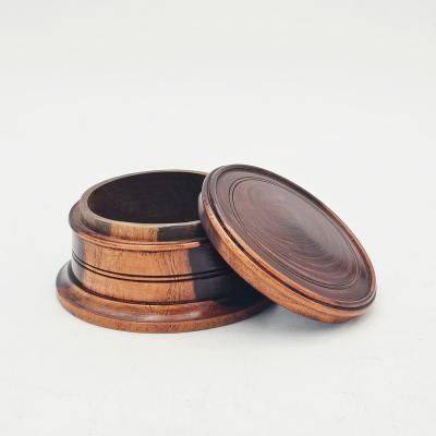 Treen Round Box early 20th century England