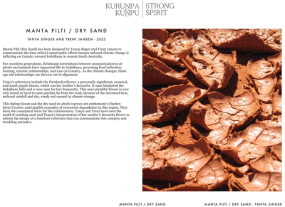 Trent Jansen Manta Pilti Credenza Dry Sand in collaboration with Tanya Singer 2023