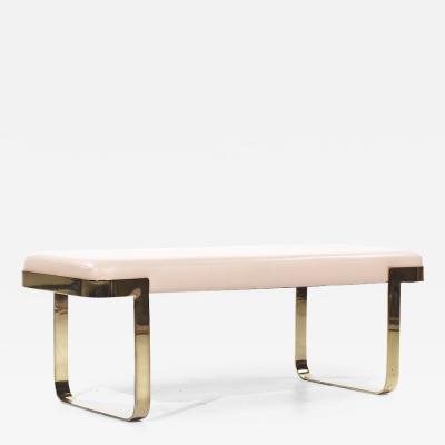 TriMark Trimark Studios Mid Century Brass Bench