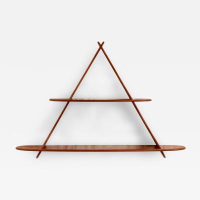 Triangular Amager Hanging Shelf After Peder Moos Denmark 1960s