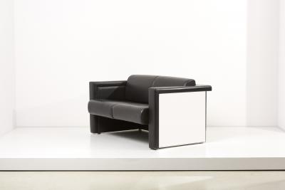 Trix Robert Haussmann Set of 2 Trix Robert Haussmann for Knoll 2 Seat Sofas Settee 1980s