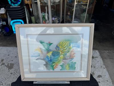 Tropical Angelfishes by Leslie Lane 1990