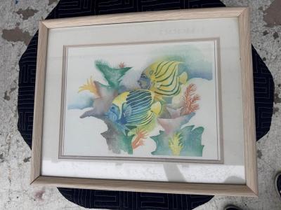 Tropical Angelfishes by Leslie Lane 1990