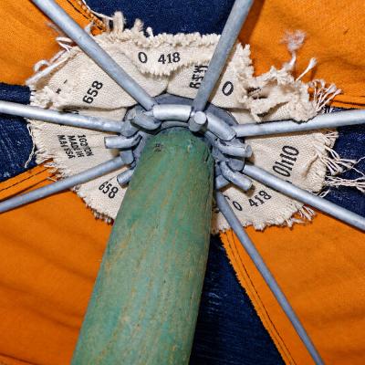 Troy Sunshade Co Outstanding Rare Original Beach Umbrella by Troy 1936