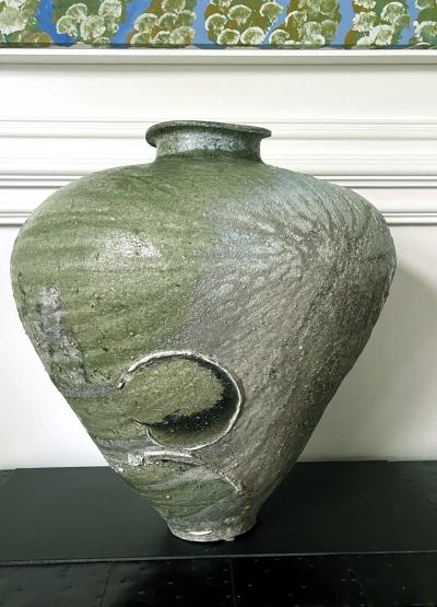 Tsujimura Yui Massive Ceramic Jar Tsubo by Japanese Potter Tsujimura Yui