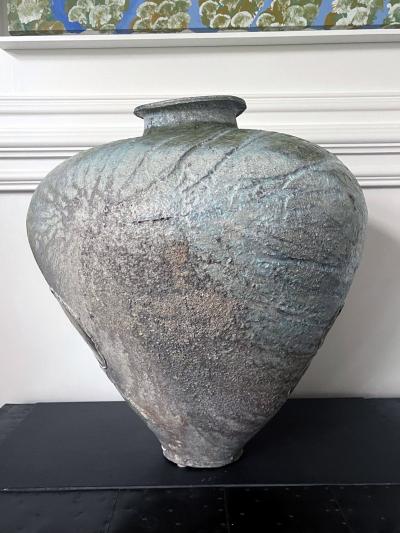 Tsujimura Yui Massive Ceramic Jar Tsubo by Japanese Potter Tsujimura Yui