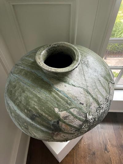 Tsujimura Yui Massive Ceramic Jar Tsubo by Japanese Potter Tsujimura Yui