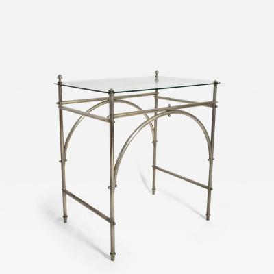 Tubular chrome iron and glass table 1920s 