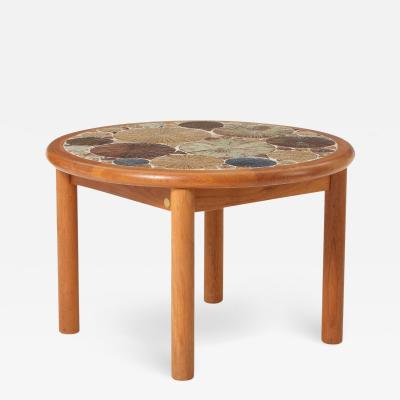 Tue Poulsen 1970s Tue Poulsen oak stoneware 33 coffee table