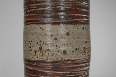 Tue Poulsen Large Glazed Stoneware Table Lamp by Tue Poulsen Denmark ca 1950s