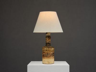 Tue Poulsen Tue Poulsen Table Lamp Beige Stoneware Denmark 1950s