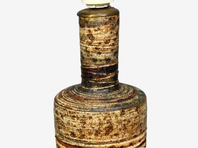 Tue Poulsen Tue Poulsen Table Lamp Beige Stoneware Denmark 1950s