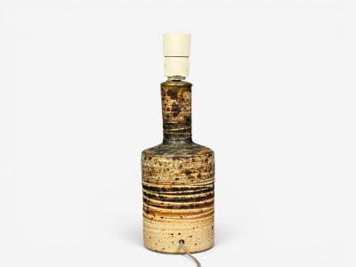 Tue Poulsen Tue Poulsen Table Lamp Beige Stoneware Denmark 1950s