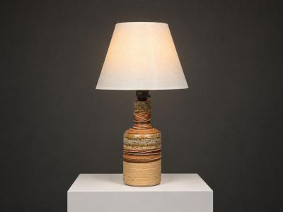 Tue Poulsen Tue Poulsen Table Lamp Beige Stoneware Denmark 1950s