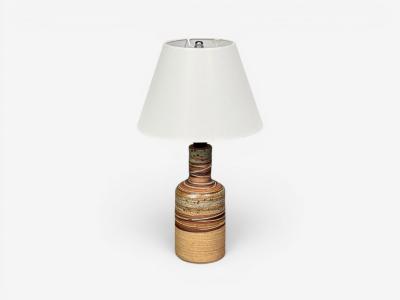 Tue Poulsen Tue Poulsen Table Lamp Beige Stoneware Denmark 1950s
