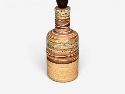 Tue Poulsen Tue Poulsen Table Lamp Beige Stoneware Denmark 1950s