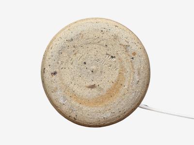Tue Poulsen Tue Poulsen Table Lamp Beige Stoneware Denmark 1950s