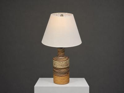 Tue Poulsen Tue Poulsen Table Lamp Beige Stoneware Denmark 1950s