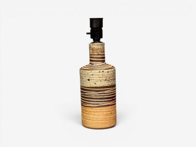 Tue Poulsen Tue Poulsen Table Lamp Beige Stoneware Denmark 1950s