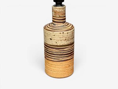 Tue Poulsen Tue Poulsen Table Lamp Beige Stoneware Denmark 1950s