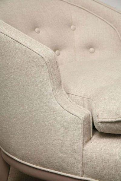 Tufted Chit Chat Armchairs in Linen Colors