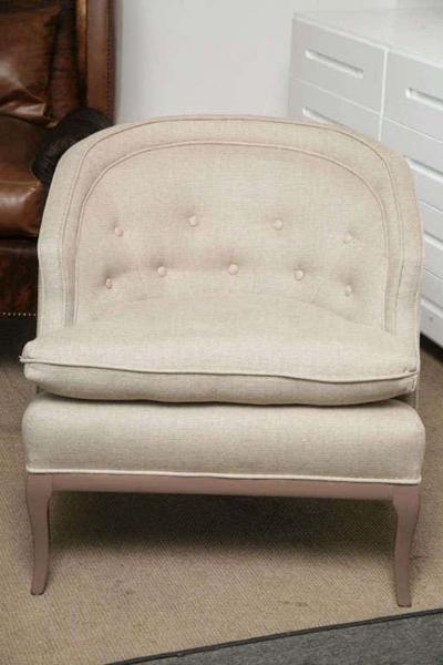 Tufted Chit Chat Armchairs in Linen Colors