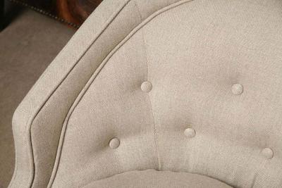 Tufted Chit Chat Armchairs in Linen Colors
