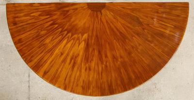 Tulip Wood Demilune Game Table