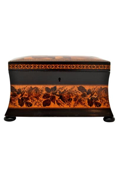 Tunbridge Tea Caddy England 19th Century