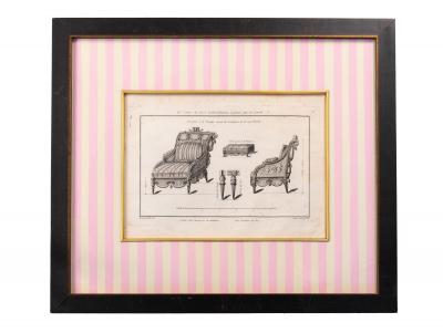 Turkish Style Bergere Armchair 1780 96 Reproduction Print C 2005