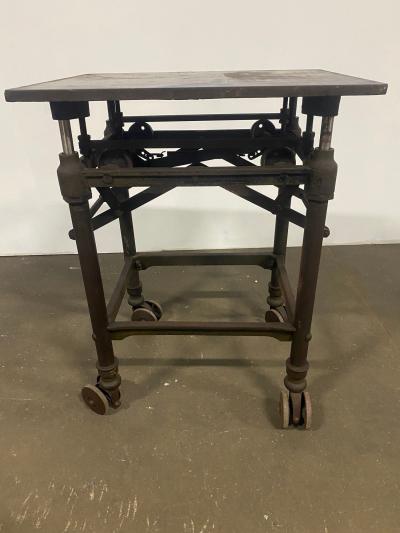 Turn Of the 20th Century Adjustable Printers Turtle Table