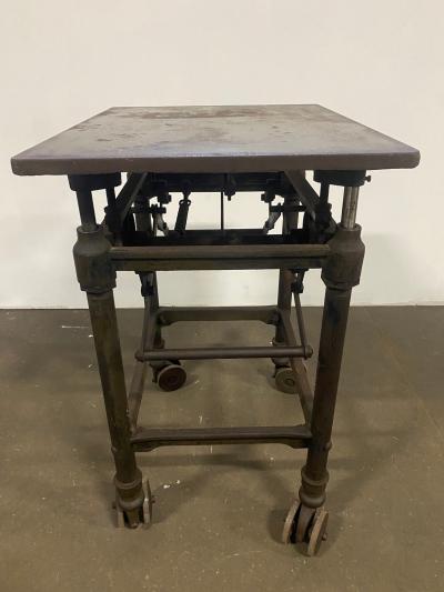 Turn Of the 20th Century Adjustable Printers Turtle Table
