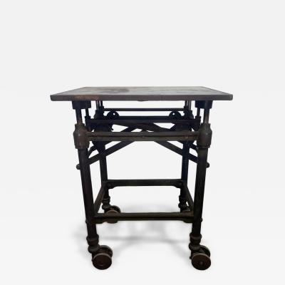 Turn Of the 20th Century Adjustable Printers Turtle Table