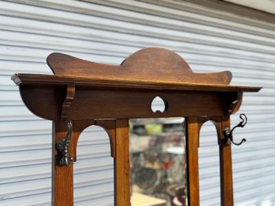 Turn of the Century Arts and Crafts Oak Umbrella Stand
