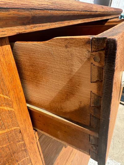 Turn of the Century Tiger Oak Sideboard