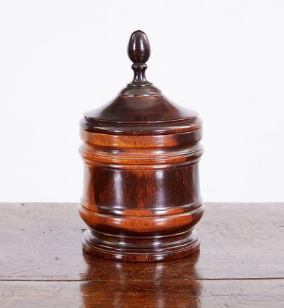 Turned Lignum Vitae Tobacco Jar