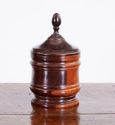 Turned Lignum Vitae Tobacco Jar