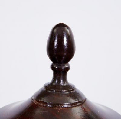 Turned Lignum Vitae Tobacco Jar