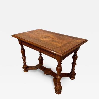 Turned Walnut Center Table Late 17th Century