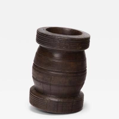 Turned Wooden Mortar