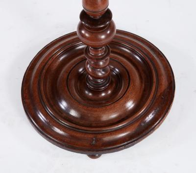Turned and Dished Mahogany Lamp Table