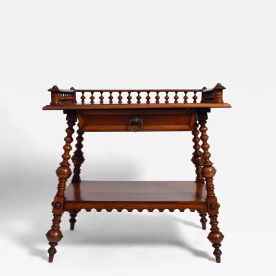 Turned wood english console 1910s 