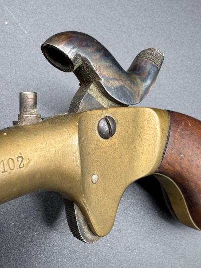 Turner Kirkland Single Shot Brass Pistol