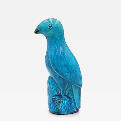 Turquoise Glazed Parrot China circa 1890