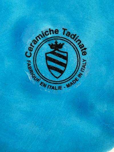 Turquoise Italian Vase Ceramiche Tadinate