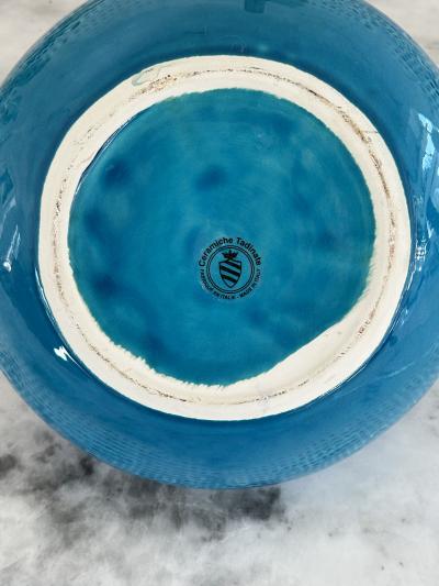 Turquoise Italian Vase Ceramiche Tadinate