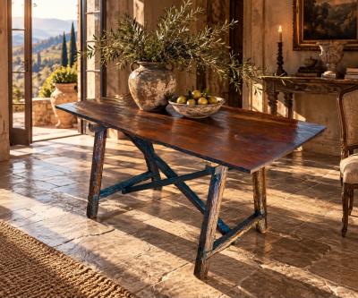 Tuscan Trestle Table Circa 1850